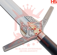 42" Witcher Forgotten Wolven Steel Sword of Geralt in Just $77 (Spring Steel & Damascus versions are Available) with Plaque and Scabbard from The Witcher Movie Swords