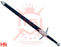 42" Witcher Forgotten Wolven Steel Sword of Geralt in Just $77 (Spring Steel & Damascus versions are Available) with Plaque and Scabbard from The Witcher Movie Swords