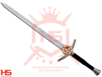 42" Witcher Forgotten Wolven Steel Sword of Geralt in Just $77 (Spring Steel & Damascus versions are Available) with Plaque and Scabbard from The Witcher Movie Swords