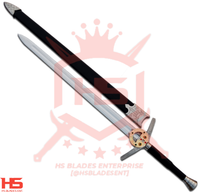 42" Witcher Forgotten Wolven Steel Sword of Geralt in Just $77 (Spring Steel & Damascus versions are Available) with Plaque and Scabbard from The Witcher Movie Swords