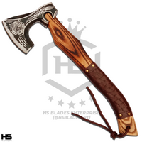The Tigerar: Hand Forged Viking Axe with Leather Sheath & Wooden Box in Just $49-Functional Viking Axe