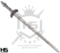 38" Straight Coded Sword in Just $88 (Spring Steel & D2 Steel versions are Available) from Elden Ring Swords-ER Sword