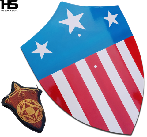 27" Captain America Shield with Wall Hanger & Sheath (Battle Ready) from Marvel Props