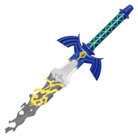 30" Broken Link Master Sword (Spring Steel & D2 Steel Battle Ready Version are available) from The Legend of Zelda Swords-Tears of the Kingdom Swords