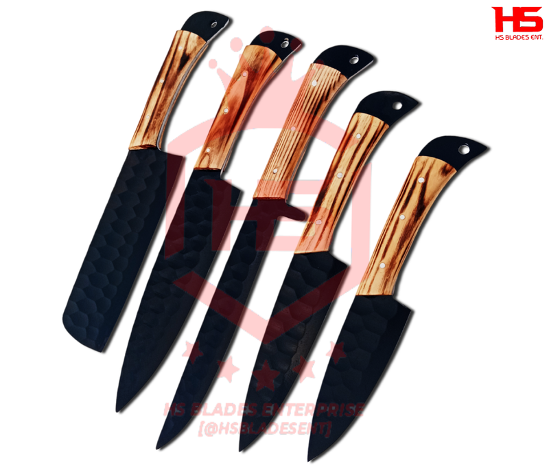 The Elk Ilf: Set of Chef Knives in $66 with Sheath (D2 & Damascus are available)-Kitchen Knives