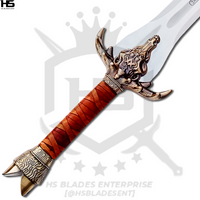 38" Conan Father Sword of Nial from Conan The Barbarian with Stand & Sheath in Just $77 (Spring Steel & D2 Steel versions are Available)-Conan Swords