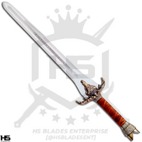 38" Conan Father Sword of Nial from Conan The Barbarian with Stand & Sheath in Just $77 (Spring Steel & D2 Steel versions are Available)-Conan Swords