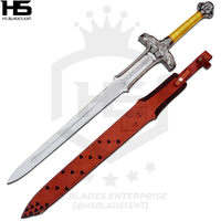 conan's sword with leather sheath
