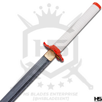 Damascus Rengoku Nichirin Sword of Kyojuro Rengoku Fire Hashira from Demon Slayer Swords