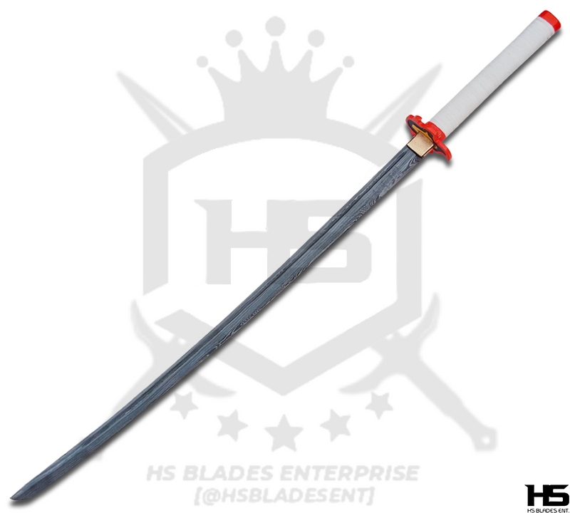 Demon Slayer Damascus Rengoku Nichirin Sword of Rengoku Kyojuro-$149 ...