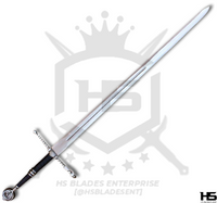 44" Witcher Wolven Steel Sword of Geralt of Rivia in Just $77 (Spring Steel & D2 Steel versions are Available) from Witcher Swords