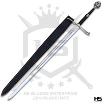 44" Witcher Wolven Steel Sword of Geralt of Rivia in Just $77 (Spring Steel & D2 Steel versions are Available) from Witcher Swords