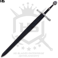 44" Witcher Wolven Steel Sword of Geralt of Rivia in Just $77 (Spring Steel & D2 Steel versions are Available) from Witcher Swords