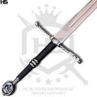 44" Witcher Wolven Steel Sword of Geralt of Rivia in Just $77 (Spring Steel & D2 Steel versions are Available) from Witcher Swords