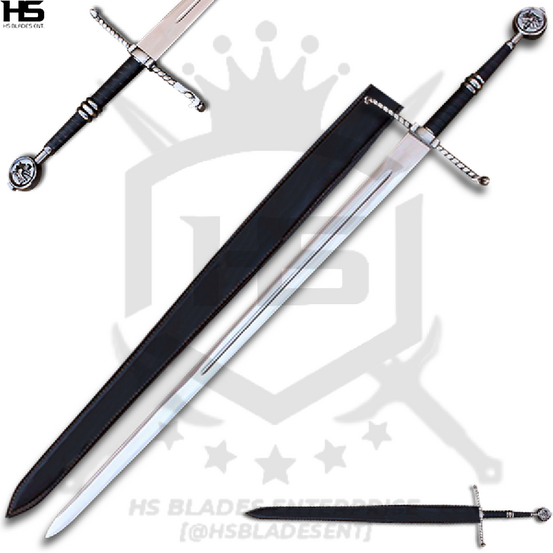 44" Witcher Wolven Steel Sword of Geralt of Rivia in Just $77 (Spring Steel & D2 Steel versions are Available) from Witcher Swords