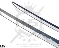 muichiro nichirin sword contains a hand forged blade that is embossed with Slayer's Resolution. the blade is forged in numerous high quality steels