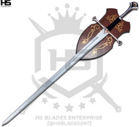 45" LOTR Aragorn's Narsil Sword in Just $88 (5160 & Damascus are available) from Lord of The Rings Swords