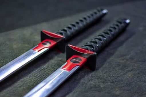 Pair of Deadpool Katana Sword in Just $121 (Japanese Steel is Available) from Marvel Deadpool Type III | Japanese Samurai Sword