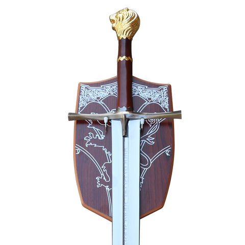 45" Rhindon Sword of High King Peter in $88 (Spring Steel & D2 Steel Battle ready Available) from Chronicles of Narnia-Silver Plated | Narnia Sword