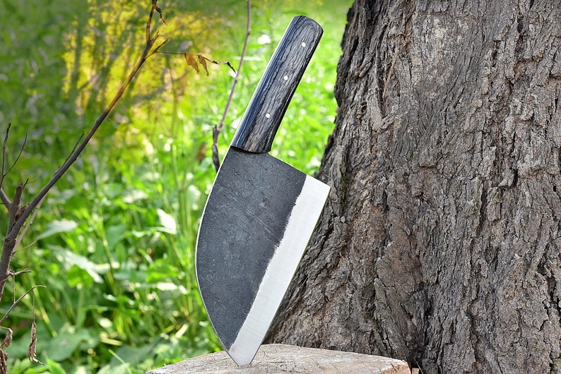 Rustic Hand Forged Serbian Cleaver