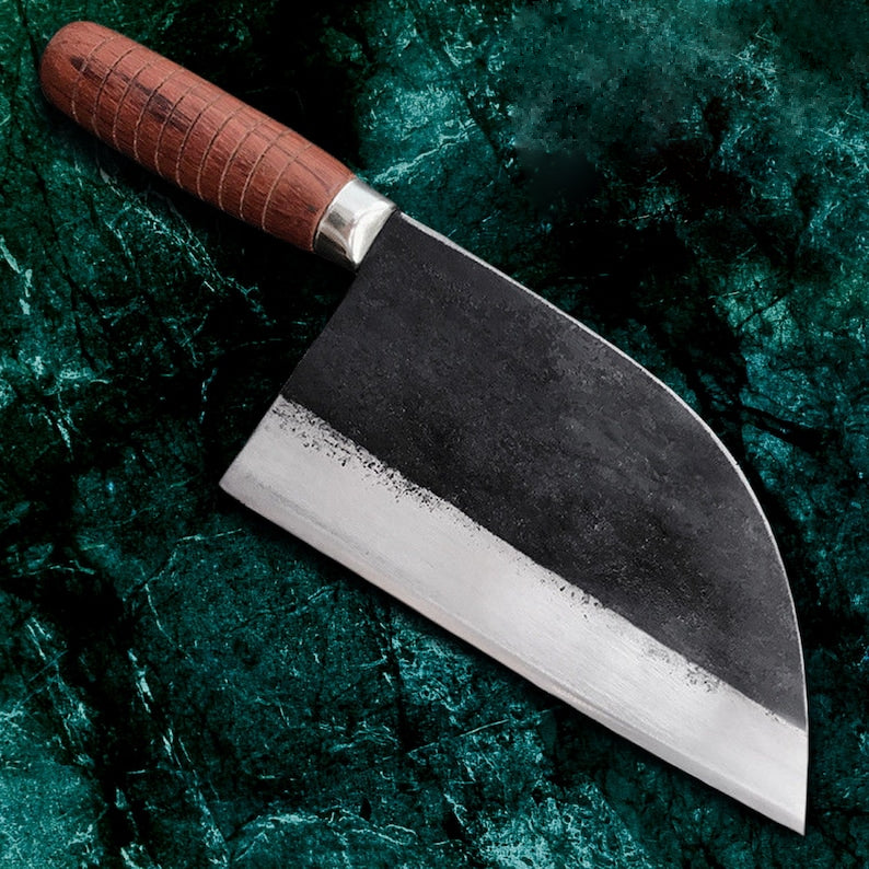 The Lexington: Cleaver Knife with Sheath (Spring Steel, D2 Steel are a – HS  Blades Enterprise