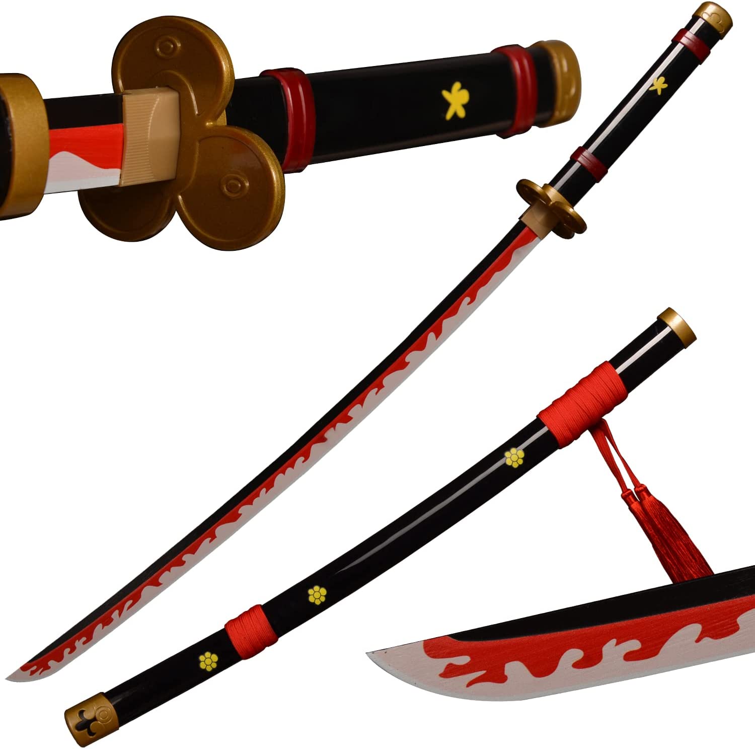 Black Ame No Habakiri Enma Sword of Roronoa Zoro in $88 (Japanese Steel is  also Available) from One Piece Swords| Japanese Samurai Sword | Type IV